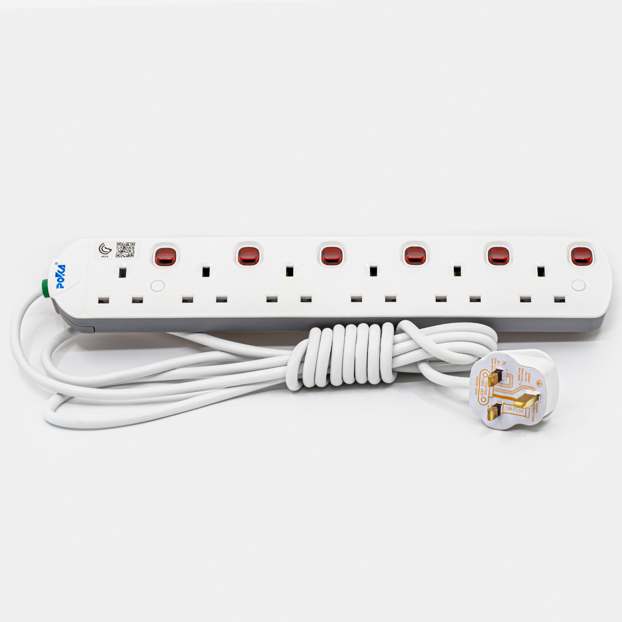 Buy Poka 6 Socket Extention Online | Construction Finishes | Qetaat.com